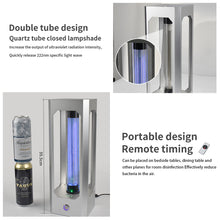 Load image into Gallery viewer, QNICEUVC 35W far UVC 222nm excimer desk lamp antivirus ultraviolet sterilization LED portable man-machine coexistence