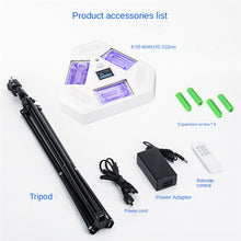 Load image into Gallery viewer, 60W Filtered Far UVC 222nm Sterilizer Triple 222nm Far UV 20W Lamps at 30 Degree Angles with Sensor and Timer Olympic light vaccine