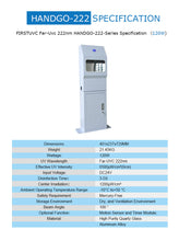 Load image into Gallery viewer, 222nm far UVC Handgo 120W excimer sterilizer hand sterilizer sterilization lamp with infrared sensor for automatic sterilization