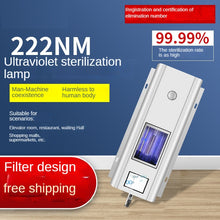 Load image into Gallery viewer, QNICEUVC 100% Antivirus 20W 222nm far UVC Excimer UV Disinfection Lamp with filter Smart Safe disinfection in public places