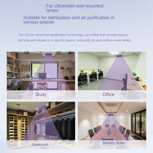 이미지를 갤러리 뷰어에 로드 , QNICEUVC 15W Virus Killing UVC 222nm Far Ultraviolet Lamp Anti-virus Equipment for Elevator Public Places Safe Home Use
